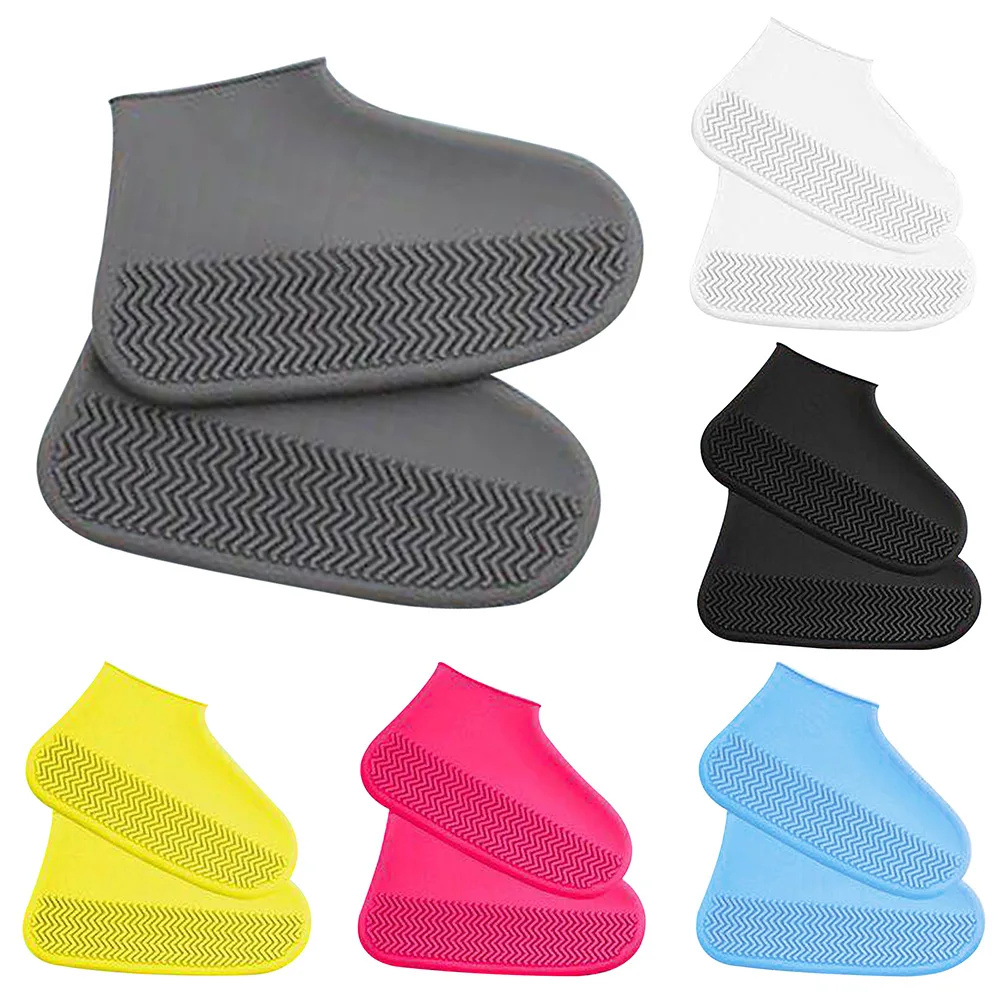 Cycling Shoes For Commute - 1 Pair Reusable Rubber Rain Boot